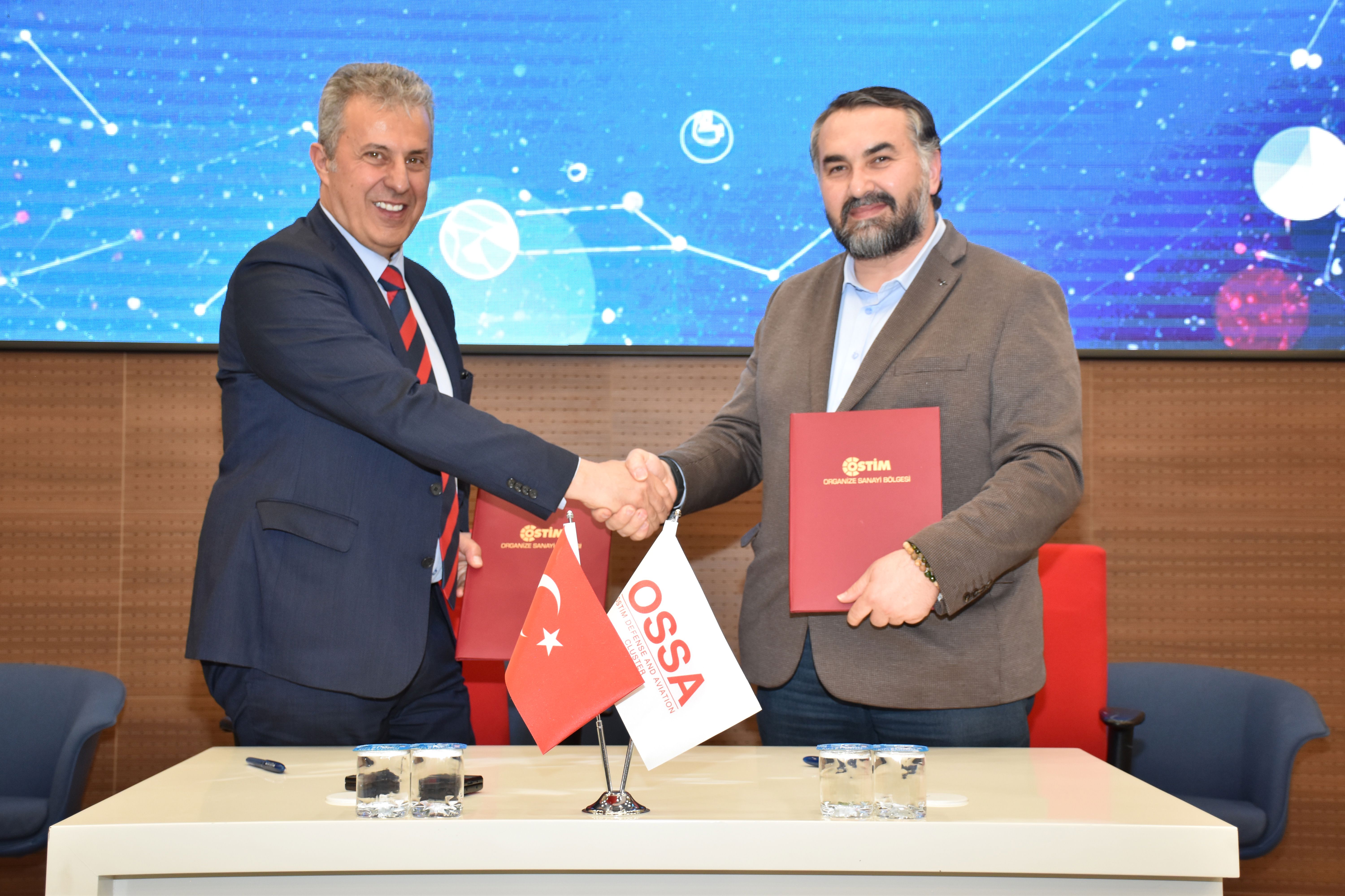 OSSA ve THK Orion TEKMER iş birliği protokolü imza buluşması
